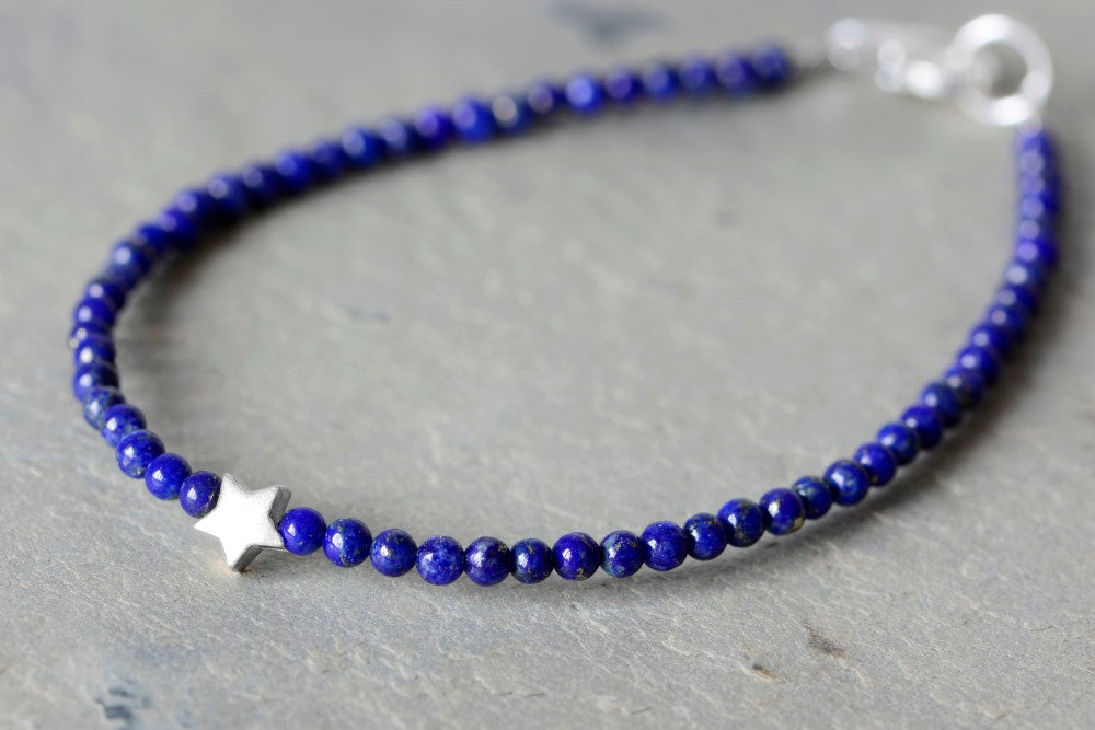 Bracelet Star Lapis Lazuli individual symbolic jewelry love friendship